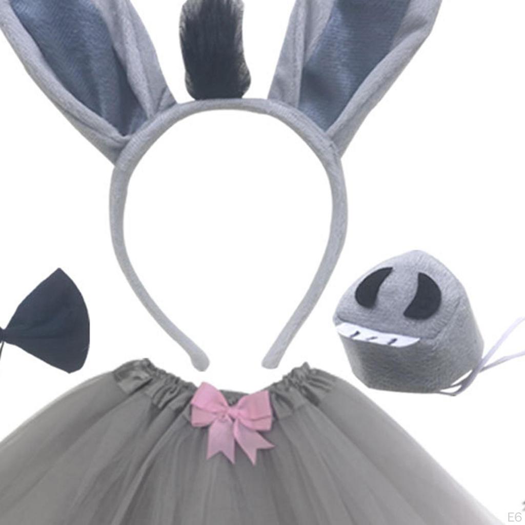 Bunny Costumes Props Kids Party Costume Suit Headband Fashion Novelty Halloween