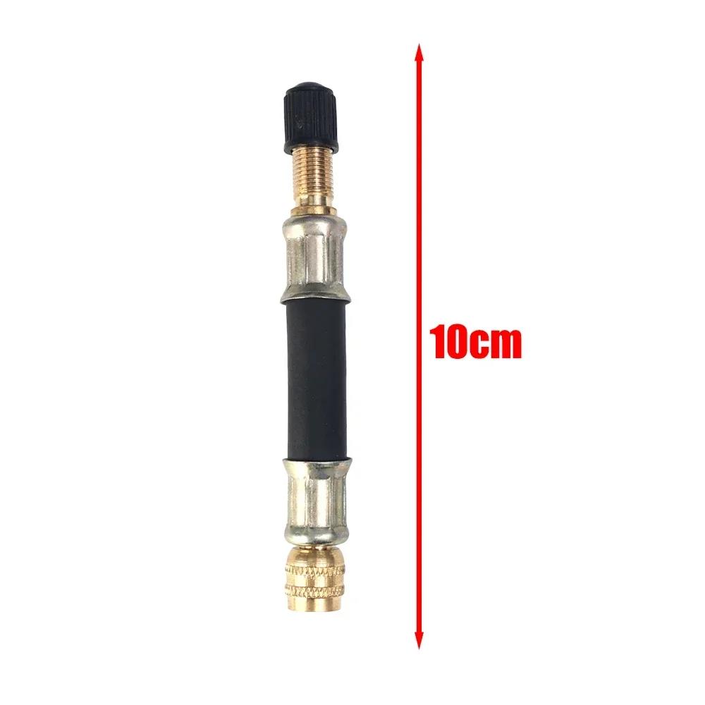 Car Tire Inflator Hose Inflatable Adapter Tyre Air Pump Extension Tube Tire Pump Gauge Hose Connector 100-210mm Tyre Valve Stem Caps1