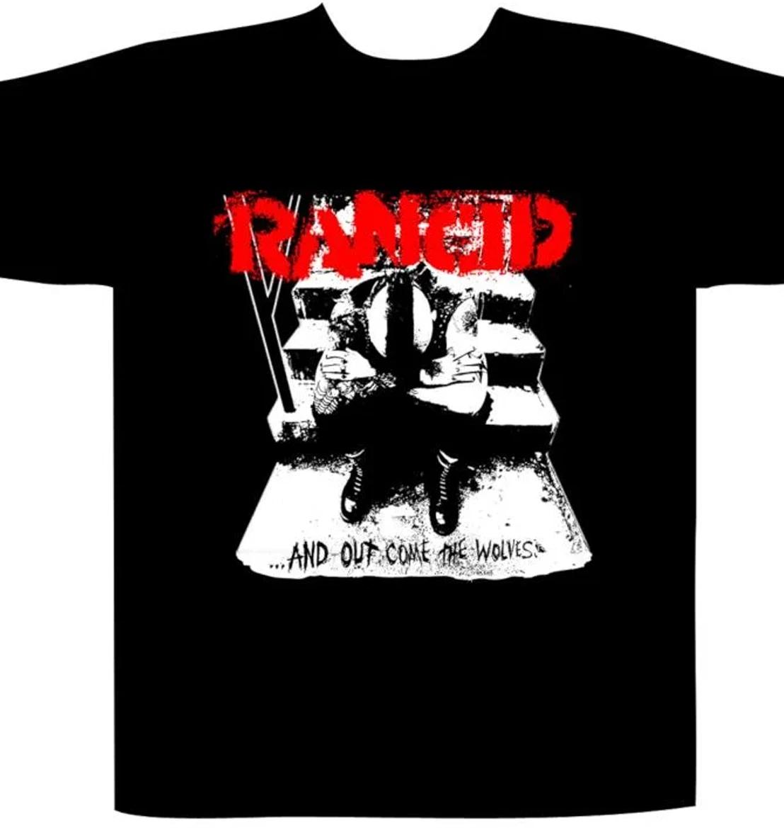 Men s and Women s T-shirts Rancid band and out comes T-shirt Black short sleeve S-5Xl XXXL