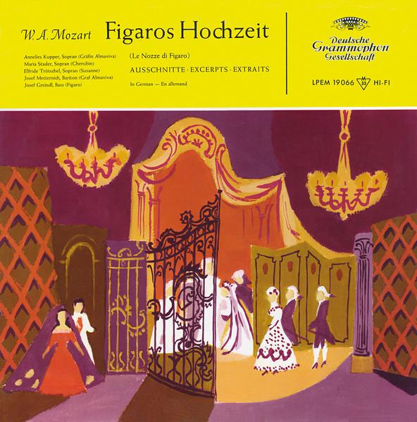 

LP Record W. A. MOZART, ANNELIES KUPPER, MARI - Figaros Hochzeit (= Le Nozze Di Fig LPEM19066 Deutsche Grammo 1957 Germany Classical Used