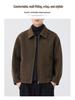 Men's Heavyweight Double-Faced Wool Coat - Thick, Warm Lapel Jacket for Autumn/Winter 2025