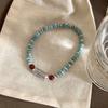 Handmade Star-Moon Bodhi Turquoise Lucky Bracelet, Retro New Chinese Ethnic Style Unisex Jewelry, Travel Souvenir