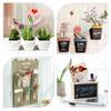 50pcs Heart Shape Photo Card Holders Round Shape Paper Note Holders  Table Display
