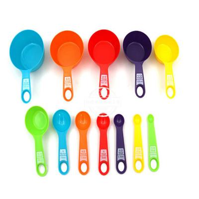 12Pcs Colorful Measure Cups and Spoons Set Safe Healthy Easy Storage DIY Stackable Nesting Kitchen