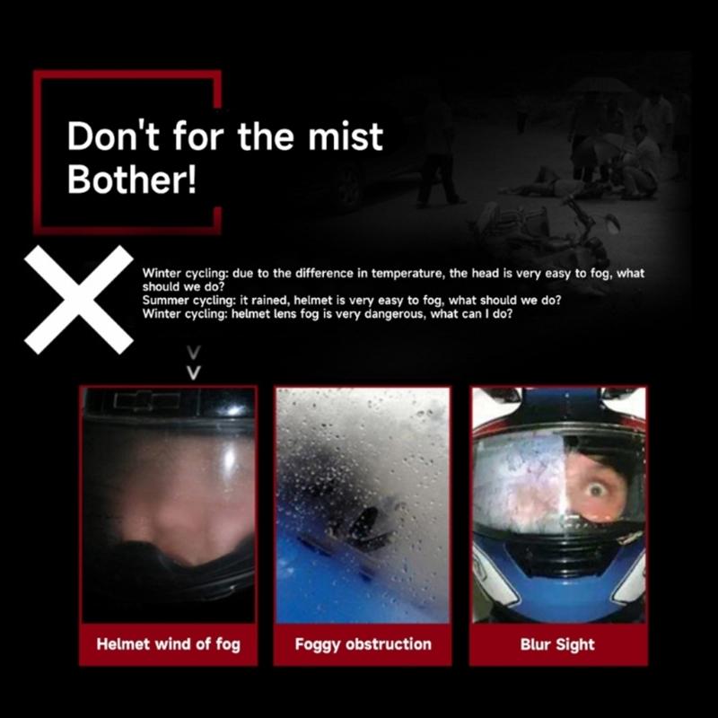 Easy Application Anti Fog Shield for FF908 Helmet Visors Features Self Adhesive Backing for Quick Installation