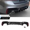 Compatible BMW New 5 Series Front & Rear Lip Kit (525/530Li) - Black Warrior MP Modification Kit.