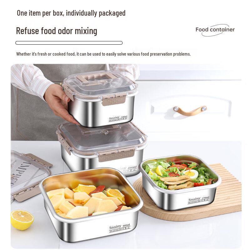 DM 316L Stainless Steel Portable Sealed Food Container