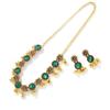 Beads Necklace Earrings Set Rhinestone Women Jewelry Set Temperament Tassel Jewelry Set  Women