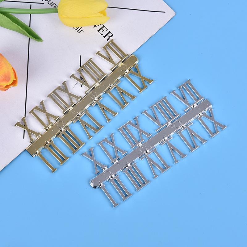 Stick On Clock Numbers Roman Numerals 10Mm Art Craft Dial Sticking Gold 1 Set