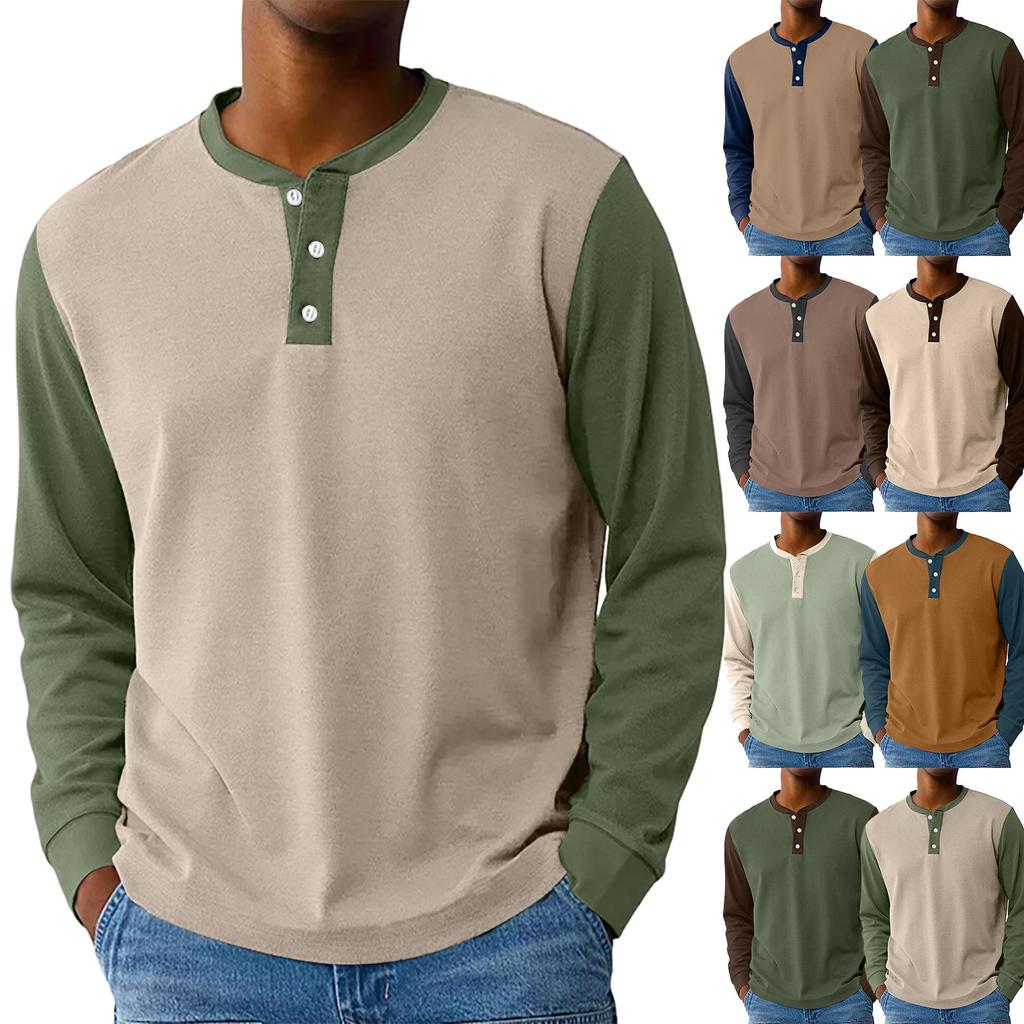 Men's Loose Casual  Long-sleeved Lapel Zip-up Hoodie