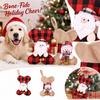Plaid Fabric -Shaped Pet Christmas Stocking, Hanging Gift Bag for Holiday Decor