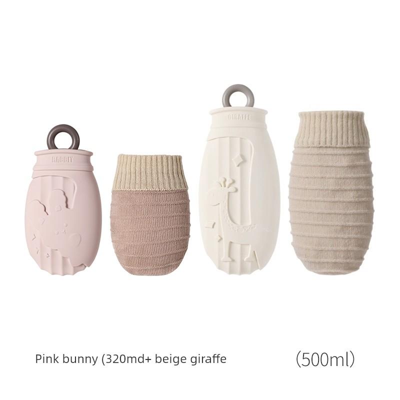 Water-Filled Hot Water Bottle, Thickened Silicone Hand Warmer, Winter Warming Essential, Small Size Hot Water Bag for Girls, Hot Compress To Warm the
