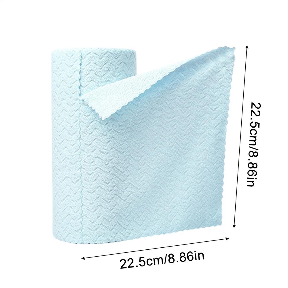 Microfiber Cleaning Cloth Roll Reusable Tear Away Cleaning Towels Wet and Dry Use Rags for Home Kitchen Window Workshop Bathroom