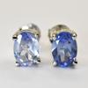 Certified 8.85 Ct Natural 925 Sterling Silver Earring Blue Sapphire GEMSTONE
