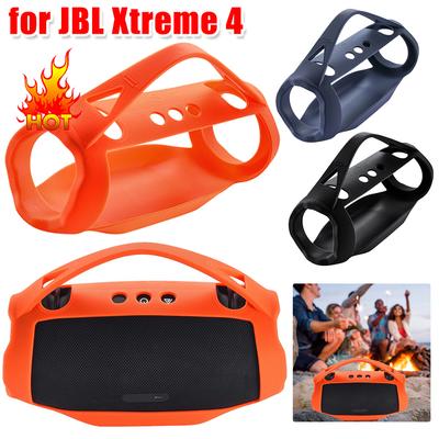 Silikonhülle Stoßfest Tragbar Aufstellbar Skin-Abdeckung Rutschfest Lautsprecherhülle Hülle Skin mit Griff für JBL Xtreme 4