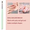 Nail Art Brushes, 6PCS Nail Design Painting Brush Sets with Nail Polish Brush Nail Liner Brush Nail Extension Gel Brush Builder Nail Gel Brush and