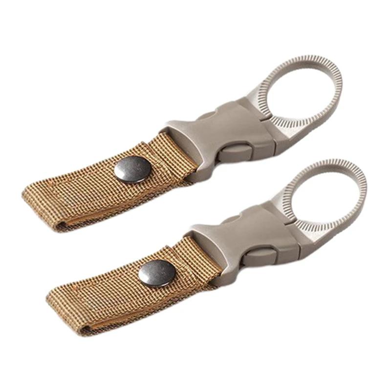 Outdoor Waterbottle buckle hook Nylon Webbing Buckle Hook Climb Carabiner Belt Backpack Hanger Camp Water Bottle Holder Clip
