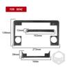 For Benz M-class W164 2005-2011 Real Carbon Fiber Radio Navigation Panel Trim Cover Car Interiors Accessories Decoration Sticker