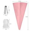 Silicone Pastry Bag Tips Kitchen DIY Cake Icing Piping Cream Decorate Tool Reusable Pastry Bag+Stainless Nozzle