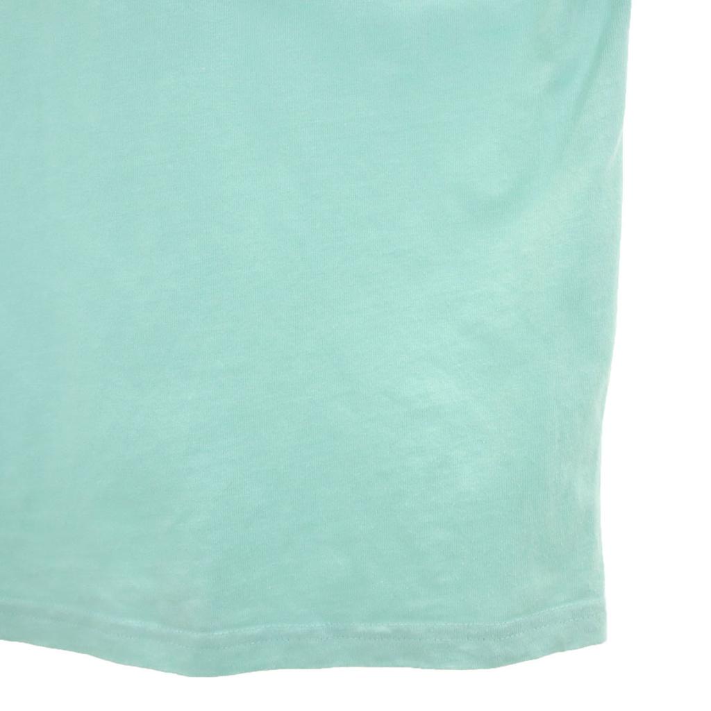 Manhattan Portage Back English Print Short Sleeve T-shirt M Mint Green Men's Used