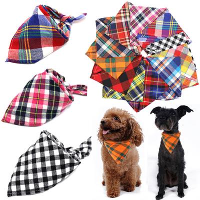 % 100% Pamuk Köpek Pet Üçgen Bandana Noel Pet Papyon Kedi Eşarp Tükürük Havlusu Yıkanabilir Evcil Hayvan Aksesuarları