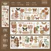 6sheets Vintage Plants Washi Sticker Decor Journal Supplies DIY Scrapbooking Material Creative Aesthetics Stationery