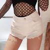 Fashionable Women's Denim Shorts Hot Pants Sexy High Waist Fashion Holes Women's Shorts