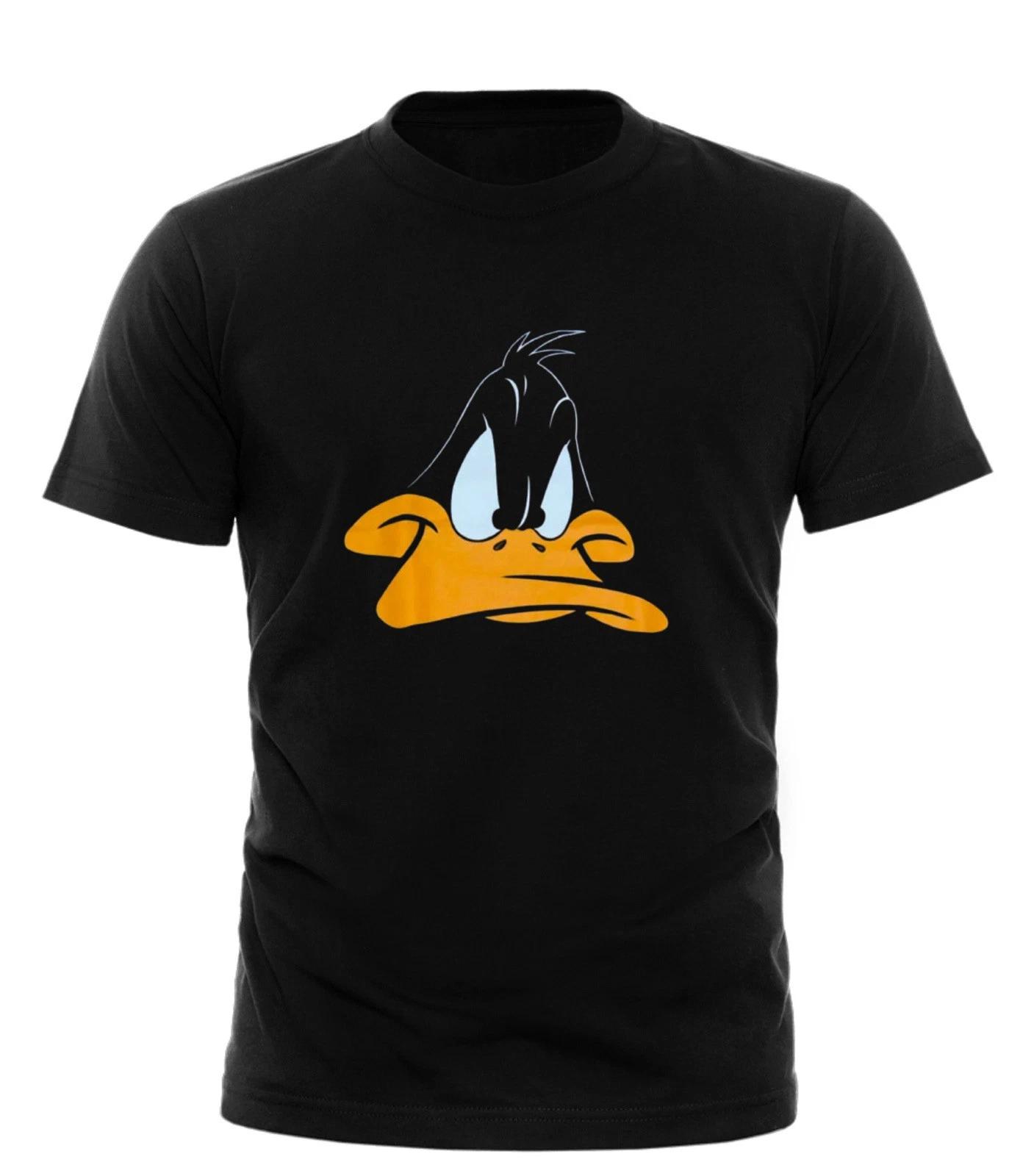 Looney Tunes Daffy Duck T-Shirt Black White T Shirt All Sizes 2XL