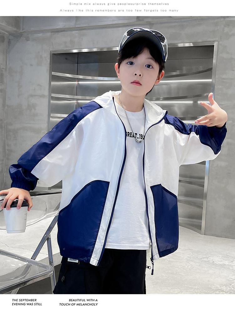 Boys' Summer Thin Sunscreen Clothes Jacket