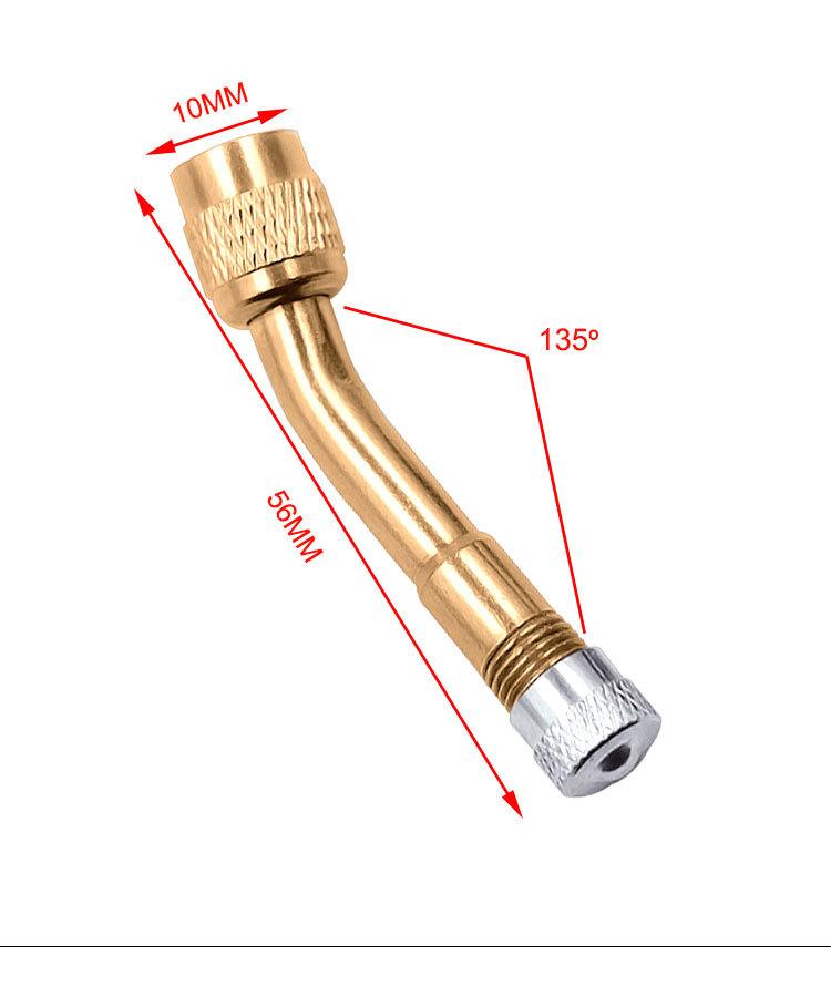 11/91/111 Degree Angle Brass Air Tyre Valve Extender for Auto Motorcycle Valve Adapter Tyre Inflatable Tube Extension Adapter