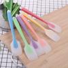 Long Handle Baking Spatula Translucent Cake Spatula Silicone Cream Spatula  Baking Stir Tools
