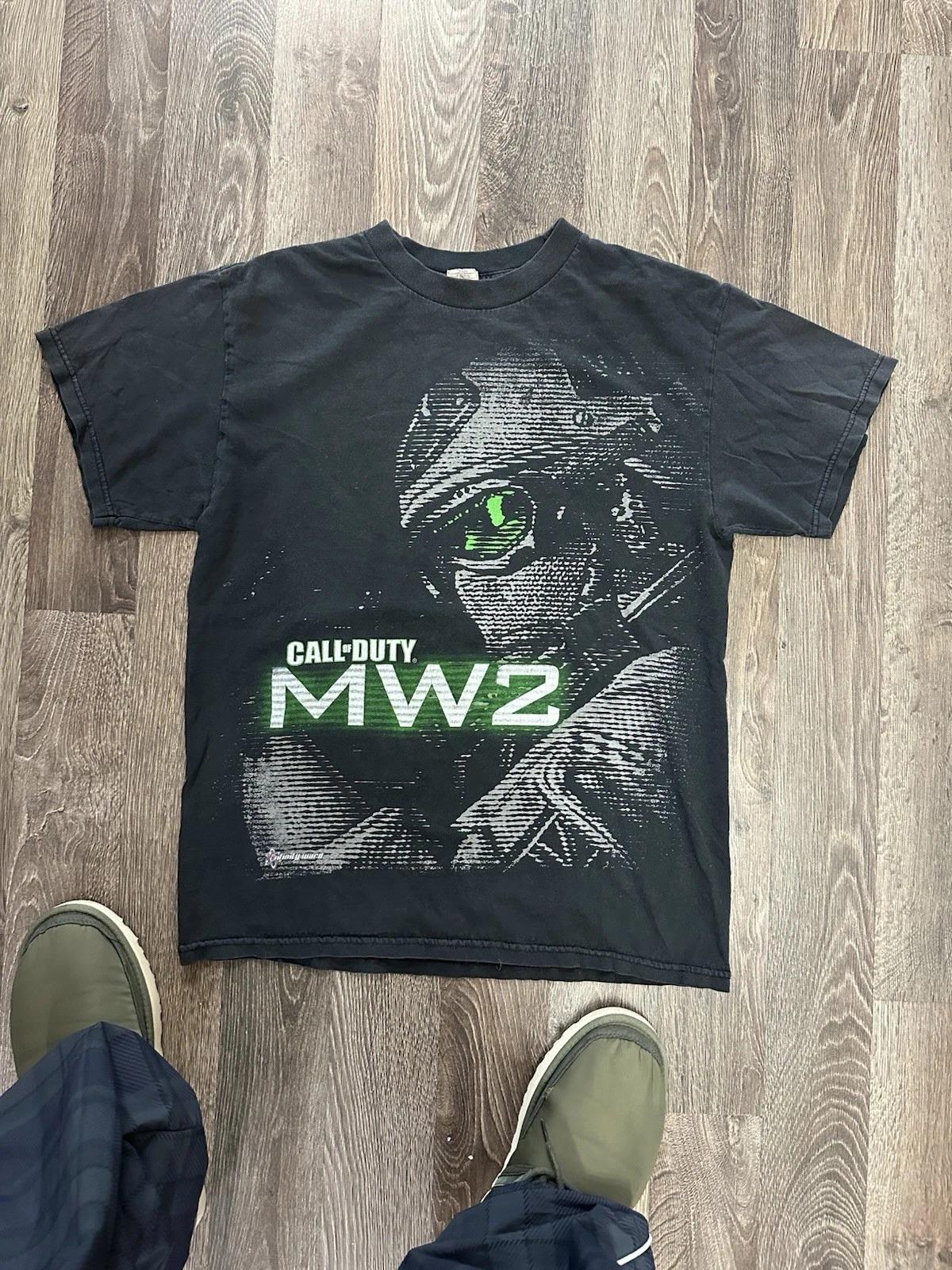 

2009 Ретро Call of Duty Modern Warfare 2 Чоловіча Футболка Оверсайз Y2k Футболка Весна Літо Новий Стиль Унісекс Повсякденна Модна Футболка XL білий