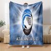 Atlanta Fc Emblem Design Flannel Blanket, Soft Polyester, Modern Design, All-Season for Camping, Travel, Gifts for holidays or birthdays
