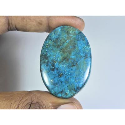 30X45X06MM Natural Shattuckite Oval Shape Cabochon Loose Gemstone 88Cts. D-139