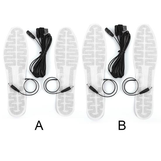 USB Insoles Winter Electric Foot Warming Heated Hunting Skiing Fishing Outdoor