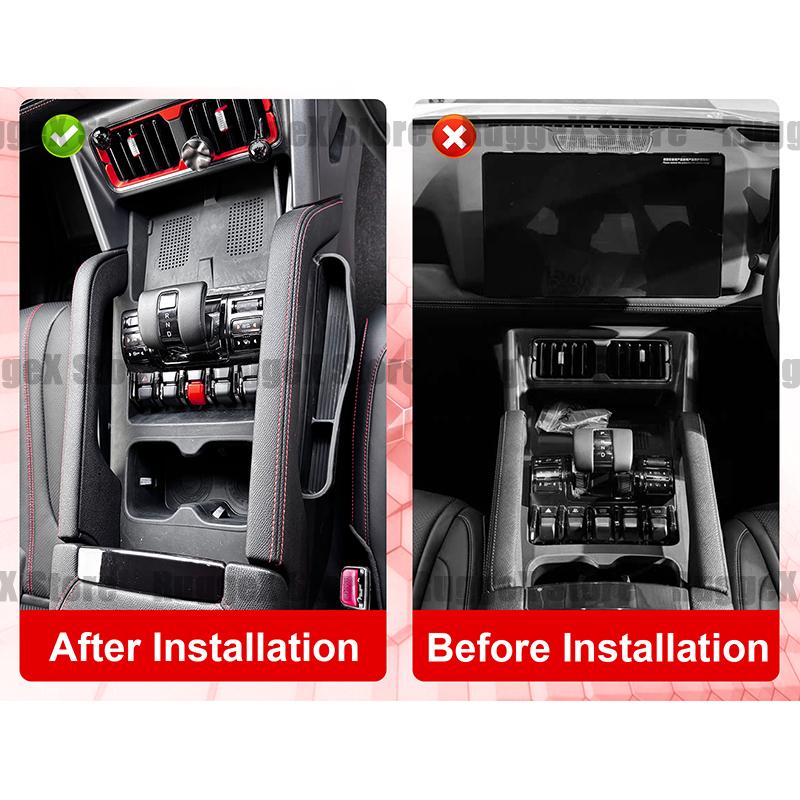 For BYD Shark 6 Multifunctional Protective Cover Central Console Storage Wireless Charging Pad Silicone Cup Holder Accessories