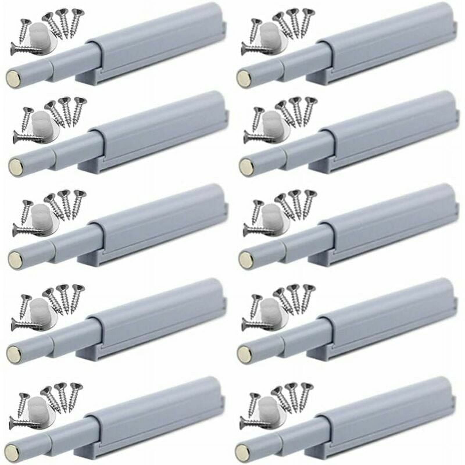 Sleek Cabinet Solutions: Plastic Touch Latches, Damper Buffers, Upgrade Door Cabinet Drawer, Seamless Door, Home Decoration, 10 Pieces 10-Pack