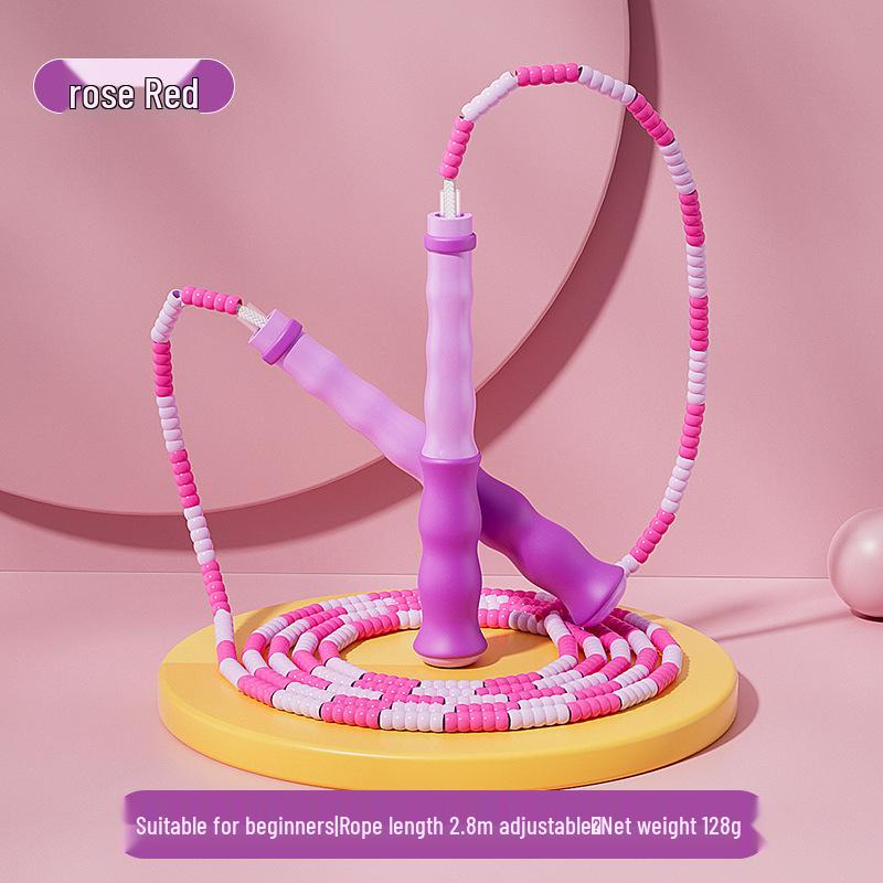 Adjustable Bamboo Jump Rope for Young Beginners - Perfect for Elementary and Kindergarten Students
