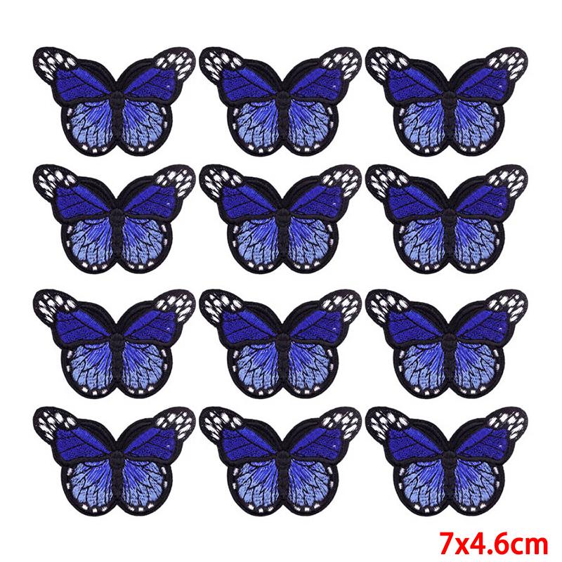 10 Pcs/lot Embroidery Patch Iron On Patches For Clothing Patches On Clothes Jackets Decor Applique Sew Supplies