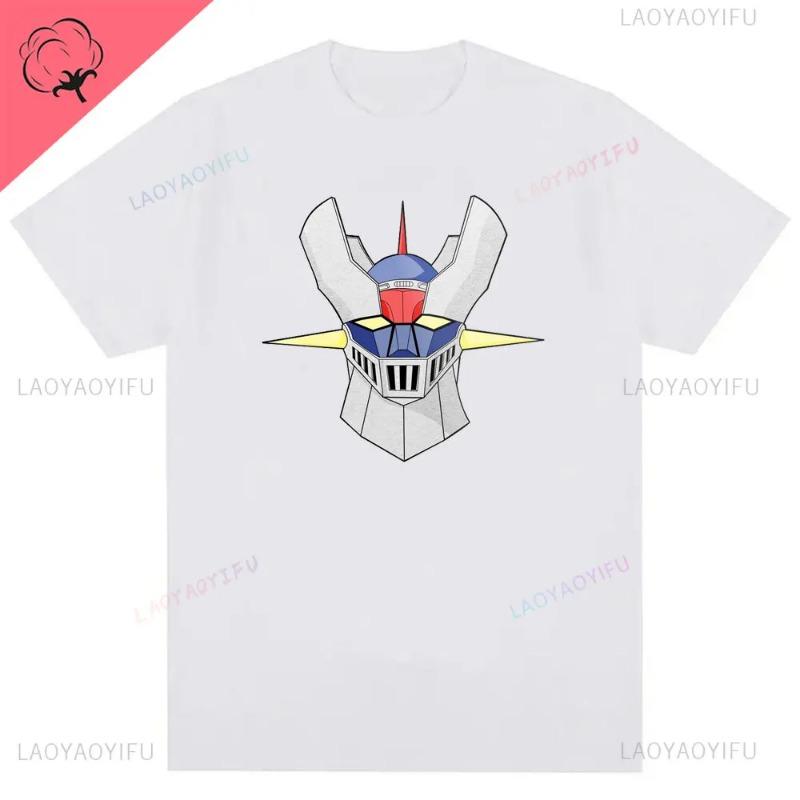 Mazinger Z Dark Robot Men's Personality Pattern Printed Cotton T-Shirt Vintage Tees Stylish Chic T Shirts Crewneck Clothing Top