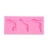 3 Grid High-heeled Shoes Shape Mold Stylish Replacement Kitchen Bakery Fondant Cake Art Crafts Mould Accessories