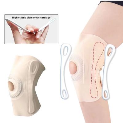 1Pcs Thin Knee Braces for Knee Pain, Compression Knee Sleeves with Patella Gel Pad & Side Stabilizers, Knee Support for Men Women
