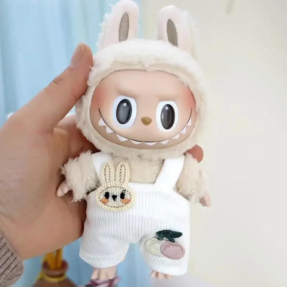 Haine de Păpușă Mini de Pluș 17cm Ținută Accesorii Pentru Păpuși Idol Kpop Coreea Exo Labubu Salopetă de Velur Tricou Îmbrăcăminte Cadou