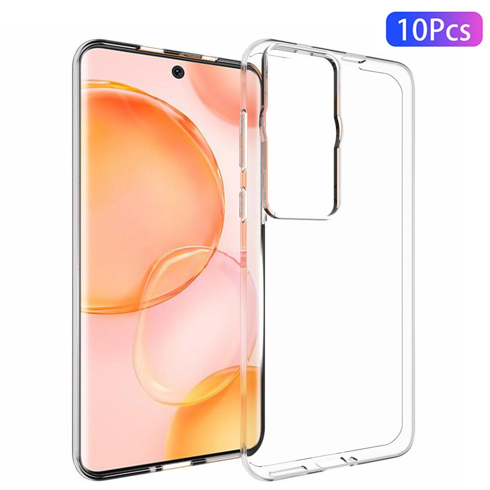 

10Pcs/Pack For Huawei P60/P60 Pro Drop-proof Phone Case Inner Watermark-Free Transparent Phone Cover A