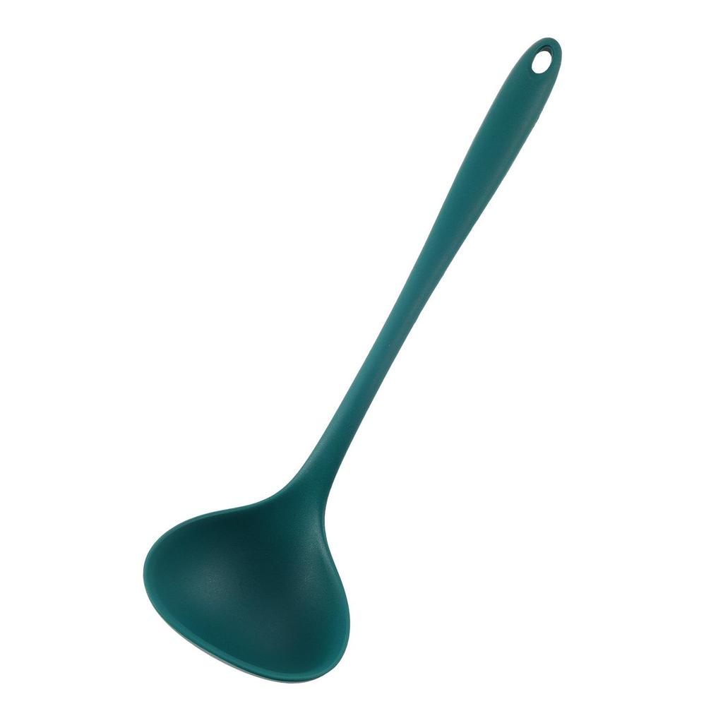 Silicone Heat-Resistant Non-Stick Kitchen Utensil Set: Spatula, Spoon, Colander - 5 Pieces