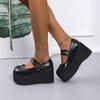 Brand New Female Lolita Cute Mary Janes Pumps Platform Wedges High Heels women's Pumps Sweet Gothic Punk Shoes Woman