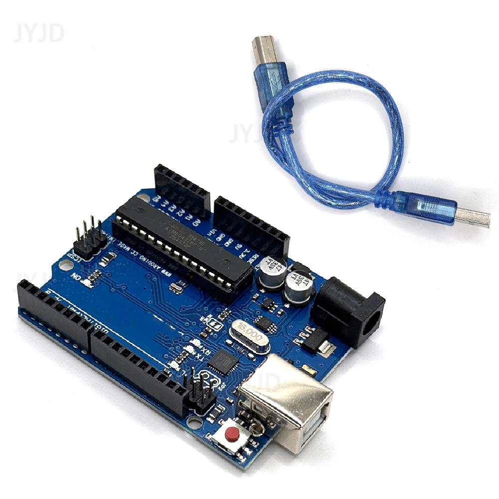 For UNO R3 Development Board ATMEGA328P CH340 / ATEGA16U2 Compatible For Arduino with Cable R3 Proto Shield Expansion Board