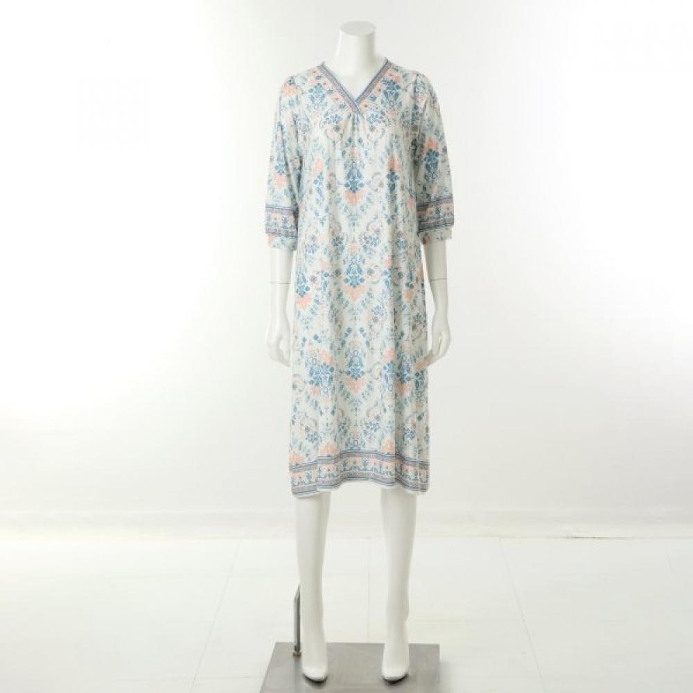 Venus Border Paisley Print Lounge Dress Vevs125l 85