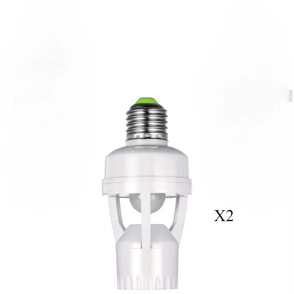 New Adjustable Intelligent Induction Switch Delay Wiring-free E27 Screw-type Pir Motion Sensor Human Body Induction Lamp Holder