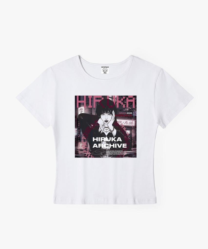 Hilukaakaibeu Shizuka Kuro Women'S Slim Fit Short Sleeve T-Shirt